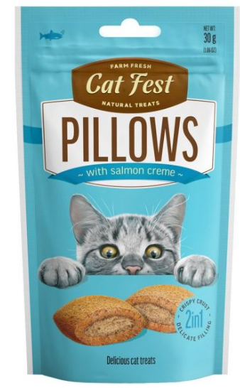 Kassimaiused CATFEST, Padjakesed lõhekreemiga 30g